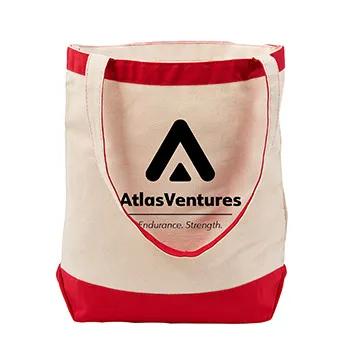 Custom Tote Bag Cotton Canvas Nautical Style - 15.5 x 14.5 in - product view 8