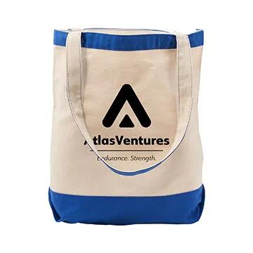 Custom Tote Bag Cotton Canvas Nautical Style - 15.5 x 14.5 in - product view 11