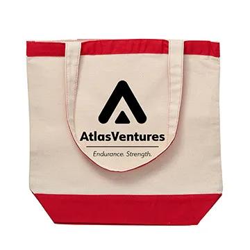 Custom Tote Bag Cotton Canvas Nautical Style - 15.5 x 14.5 in - product view 13