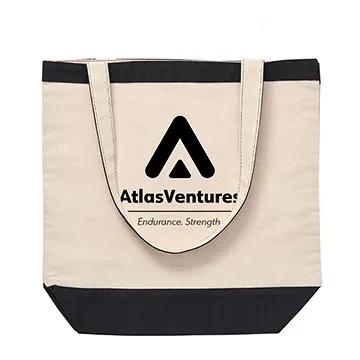 Custom Tote Bag Cotton Canvas Nautical Style - 15.5 x 14.5 in - product view 15