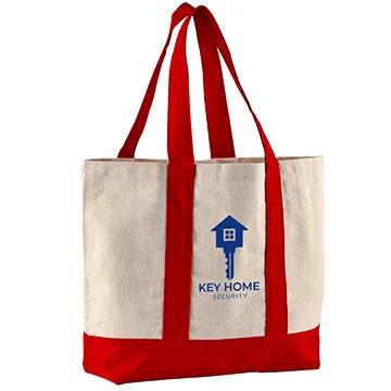 Custom Tote Bag Cotton Canvas Nautical Style - 17.75 x 13 in - product view 7