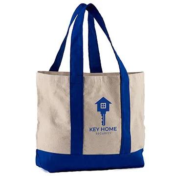 Custom Tote Bag Cotton Canvas Nautical Style - 17.75 x 13 in - product view 10