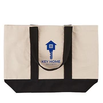 Custom Tote Bag Cotton Canvas Nautical Style - 17.75 x 13 in - product view 15