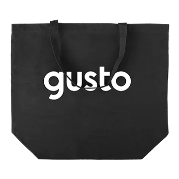 Custom Tote Bag Cotton Canvas Large Size - 15.5 x 14.5 in