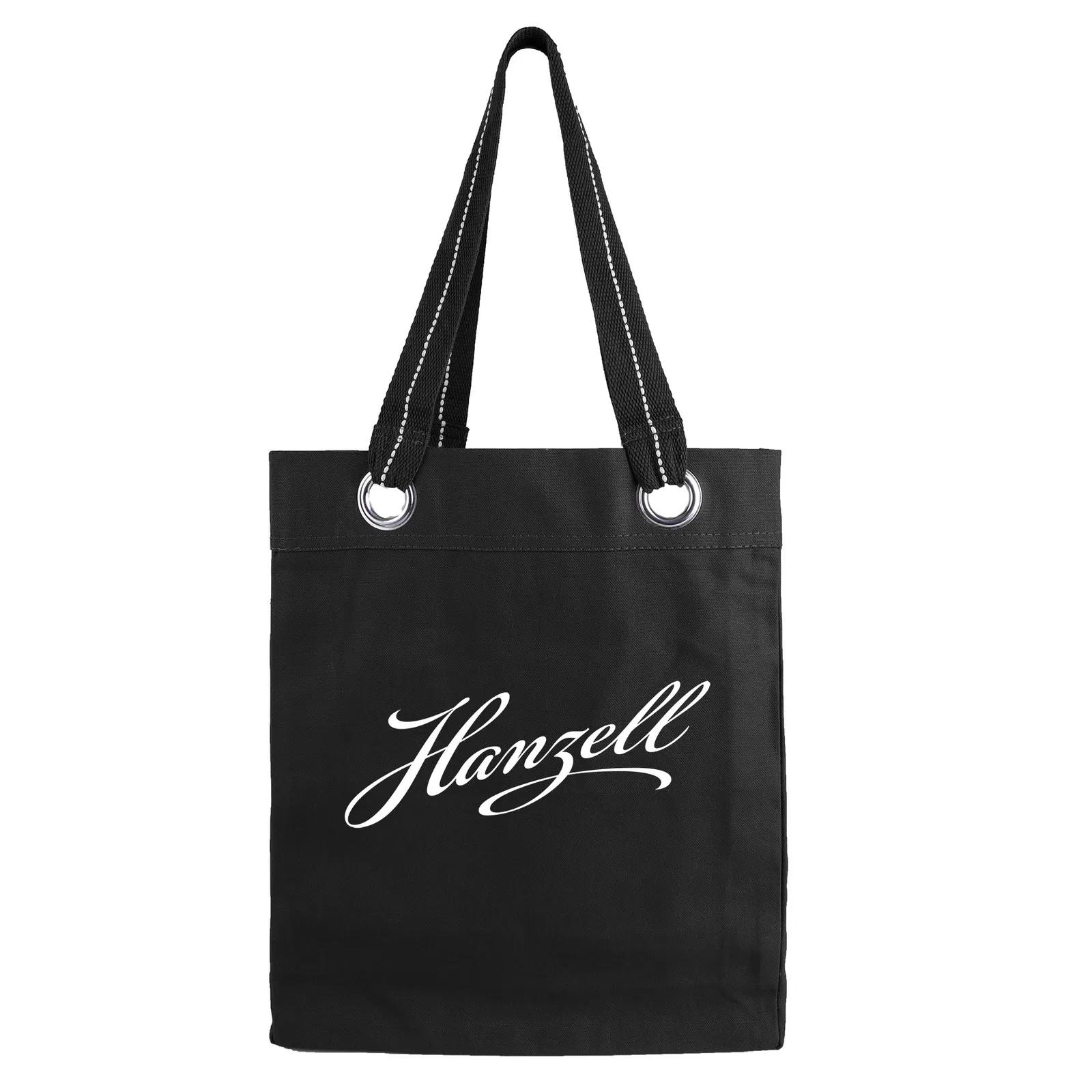 Custom Tote Bag Cotton Canvas with Metal Grommets - 12.75 x 15.25 in - product view 28
