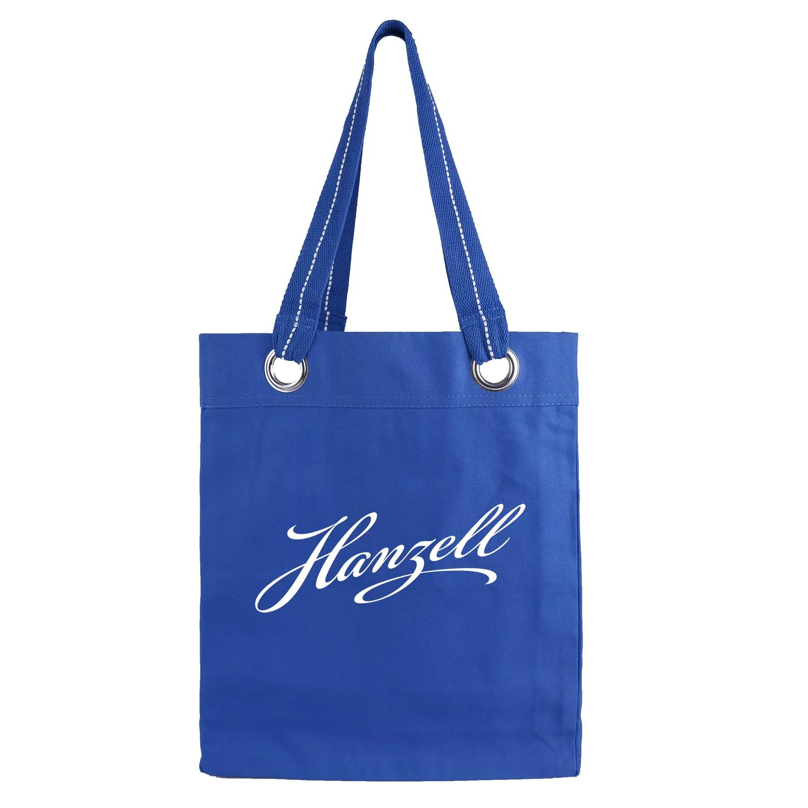 Custom Tote Bag Cotton Canvas with Metal Grommets - 12.75 x 15.25 in - product view 29