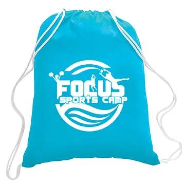 Drawstring Backpack Cotton Canvas with Rope Closure - 13.75 x 17.63 in - product view 8