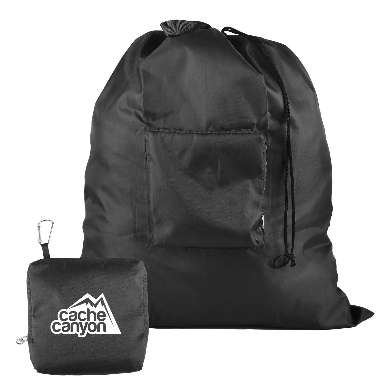 Laundry Bag RPET Foldable with Carrying Pouch - 6.38 x 6.5 in - product view 5