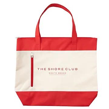 Custom Tote Bag Polyester Nautical Zippered - 19 x 16 in - product view 4
