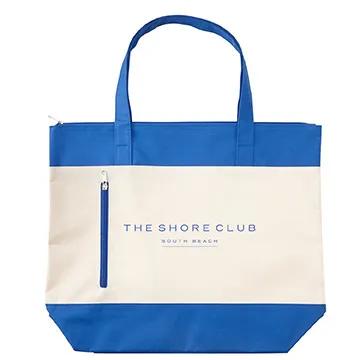 Custom Tote Bag Polyester Nautical Zippered - 19 x 16 in - product view 5