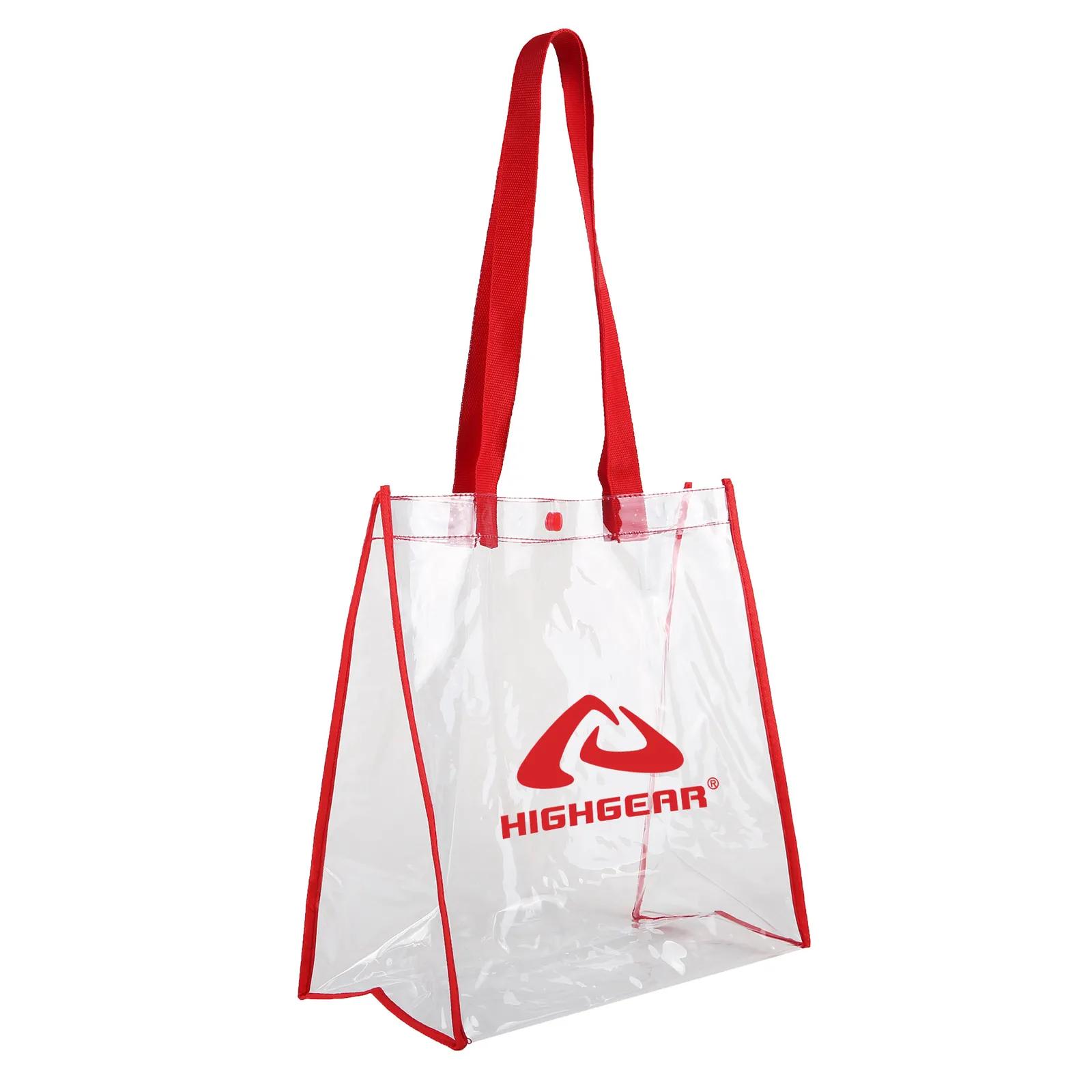 Custom Clear Stadium Tote Bag - 12 x 12 x 6 in - product view 2