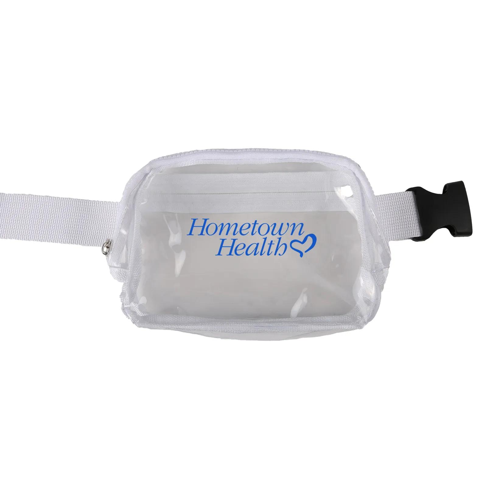 Clear PVC Sling Bag with Adjustable Strap - 8 x 6 x 2 in - product view 4