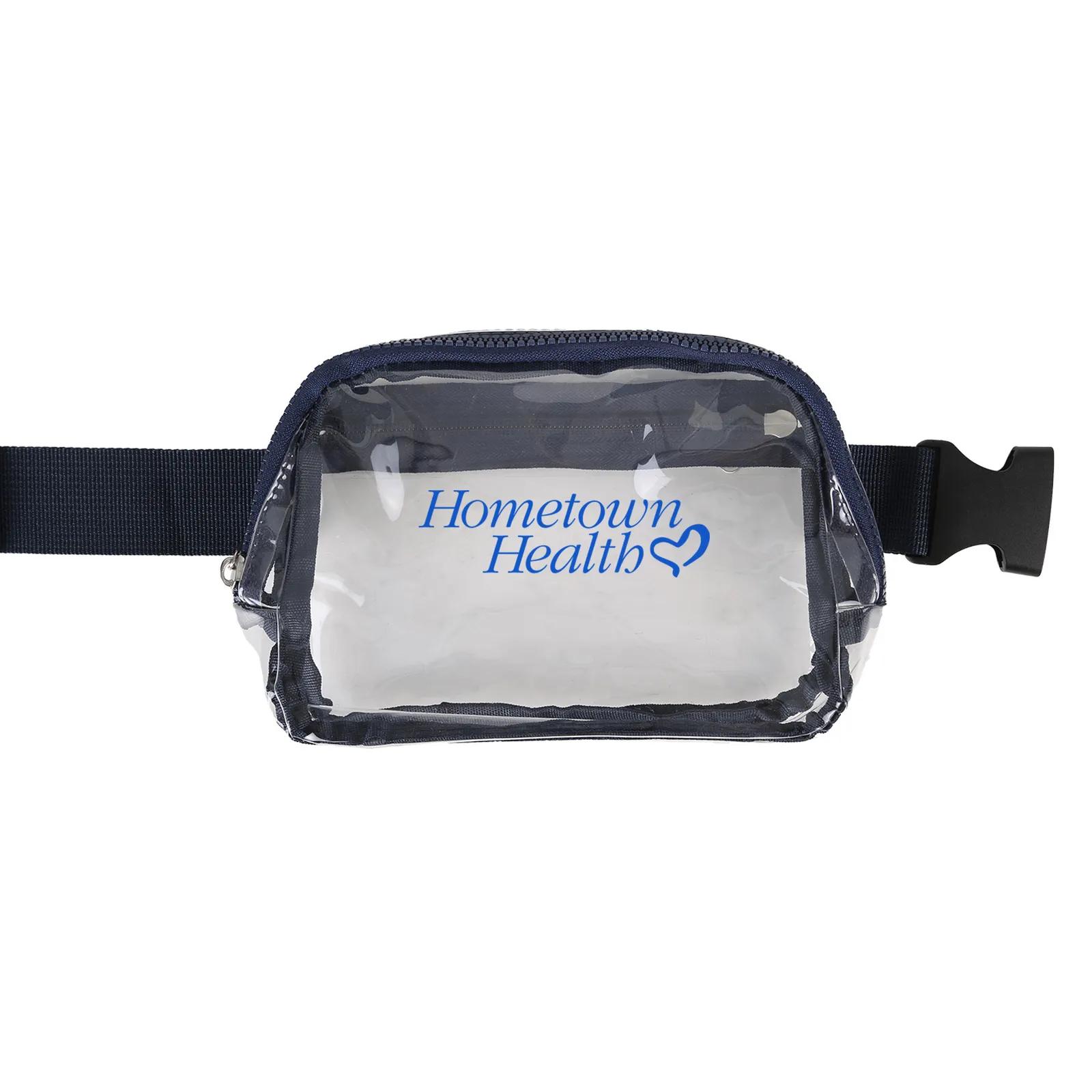 Clear PVC Sling Bag with Adjustable Strap - 8 x 6 x 2 in - product view 5