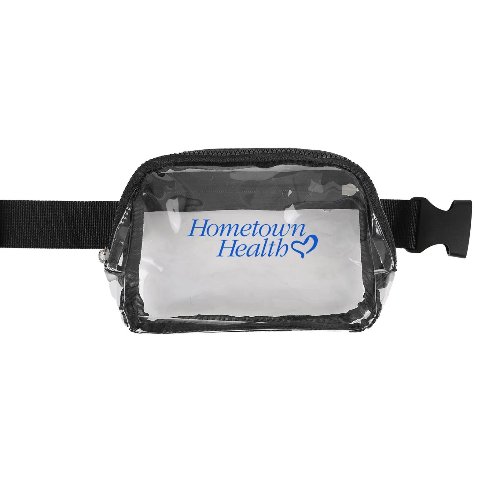 Clear PVC Sling Bag with Adjustable Strap - 8 x 6 x 2 in - product view 6