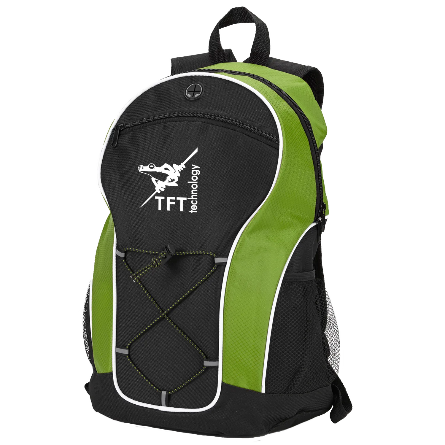 Custom Polyester Backpack with Ripstop Accents - 12 x 17.5 in - product view 4