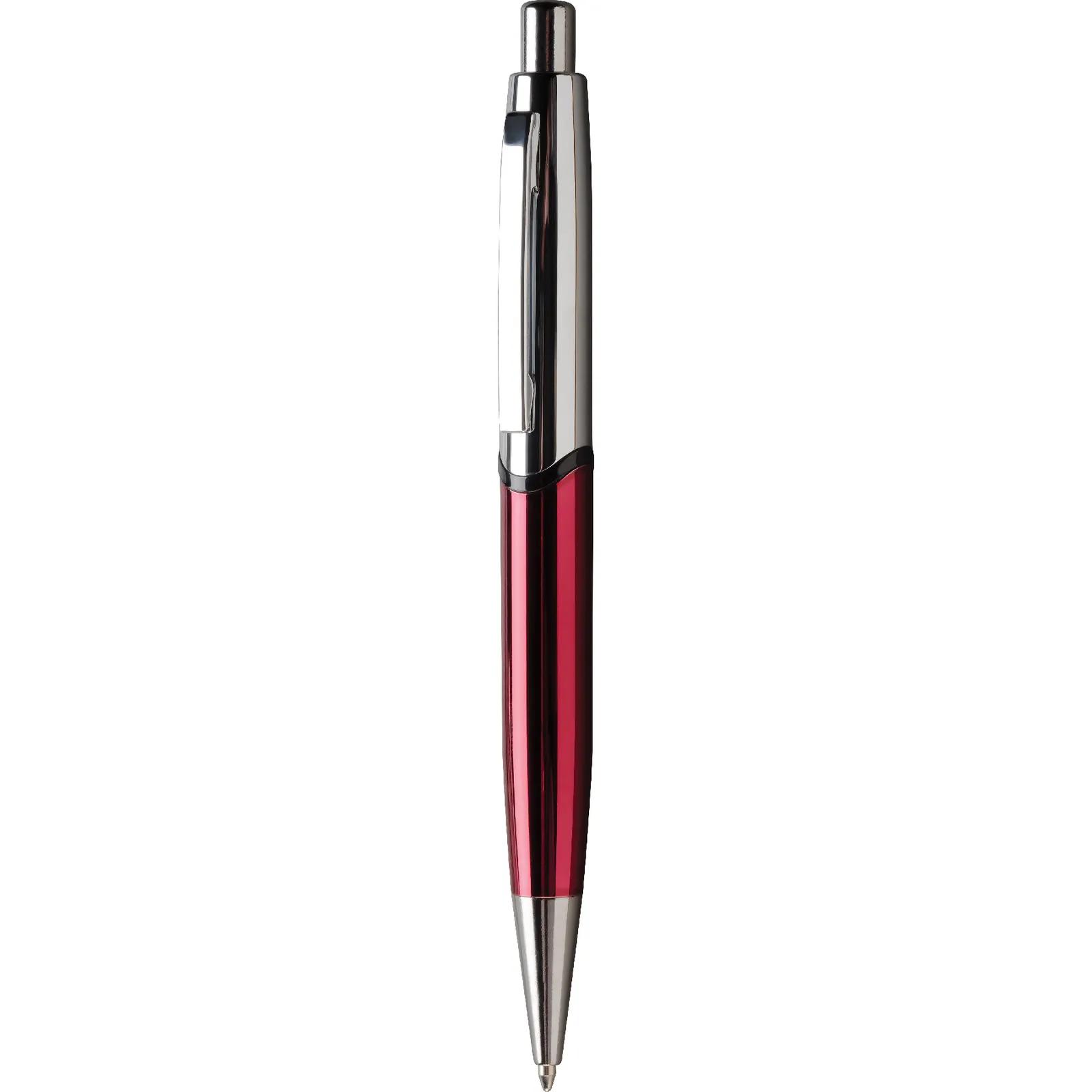 Executive Metal Pen High Gloss Silver Cap - 5.4 in - blank view 5