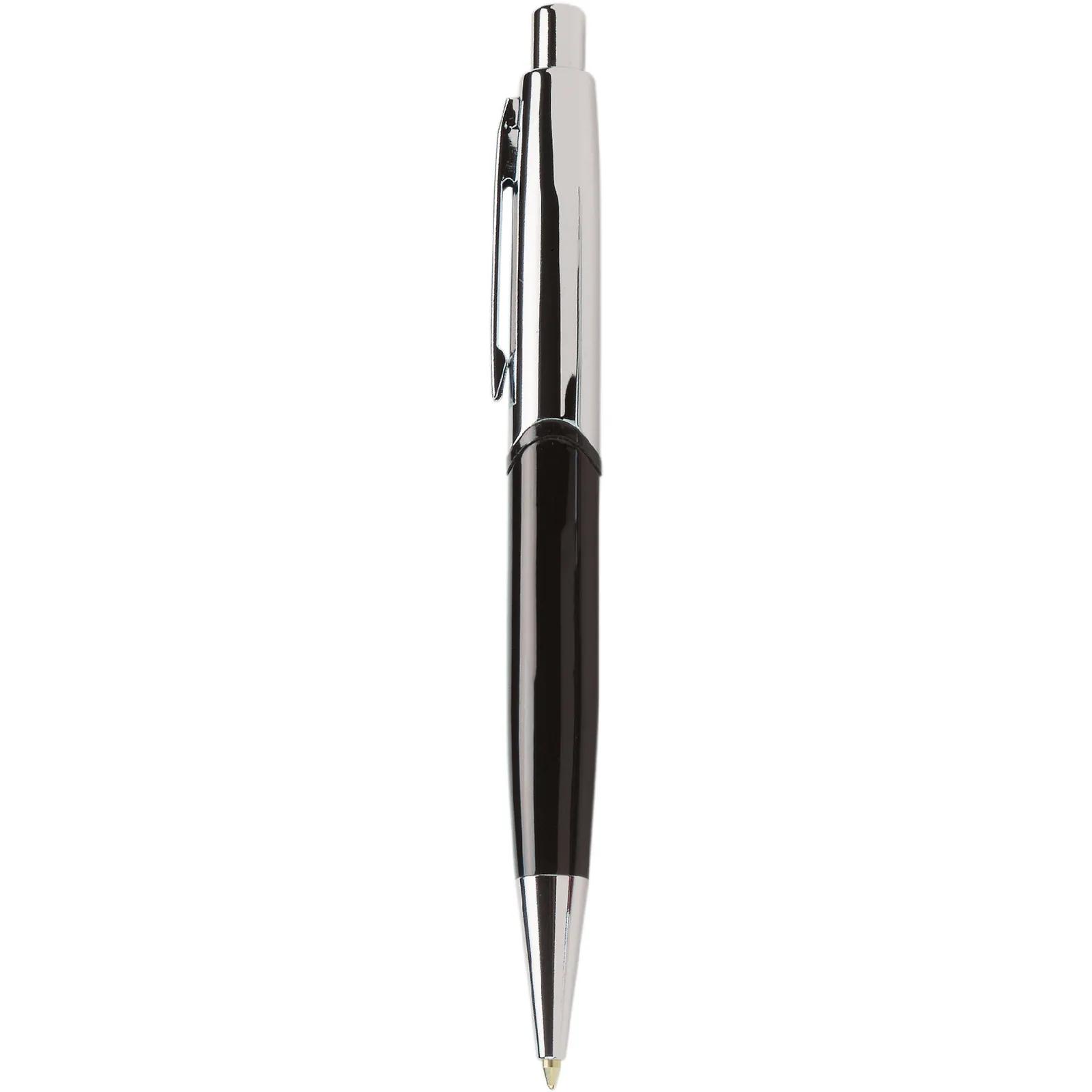 Executive Metal Pen High Gloss Silver Cap - 5.4 in - blank view 7