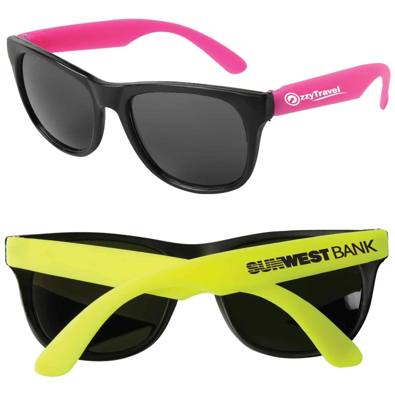 Neon Sunglasses UV 400 Protection Black Frame - (One Size) - product view 7