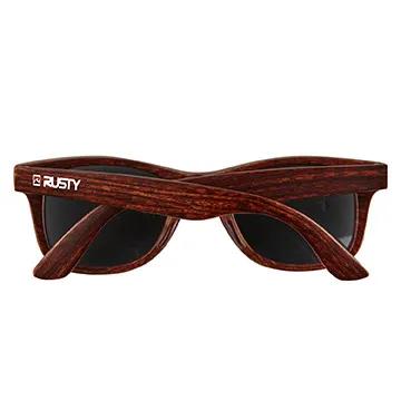 Sunglasses Wood Grain Style UV Protection - 5 3/4 in
