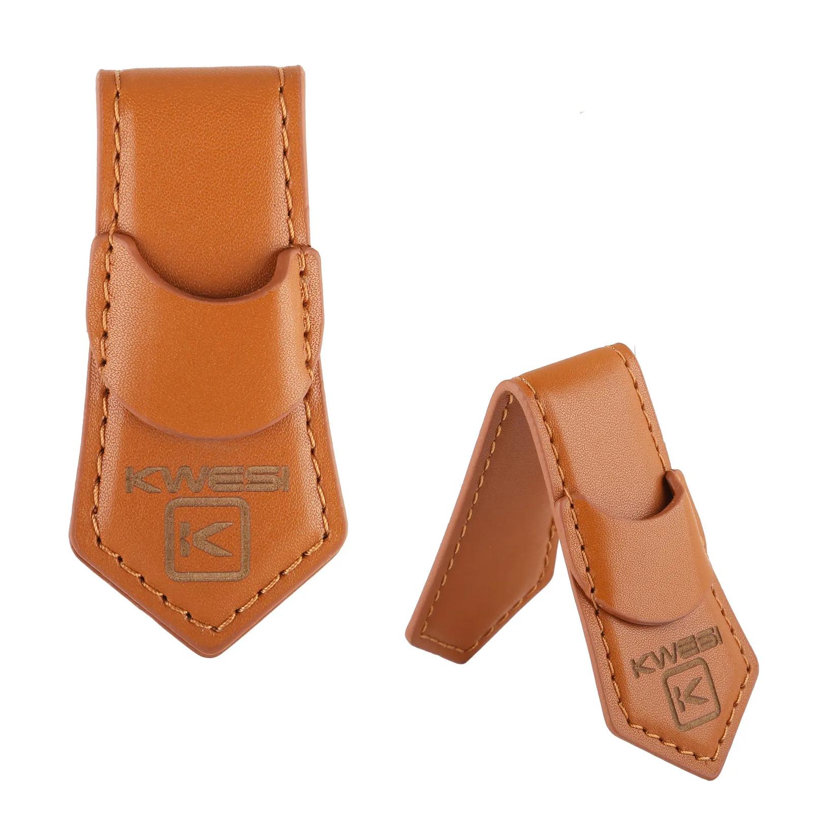 Sunglasses Holder Magnetic Clip Recycled PU Leather - product view 11