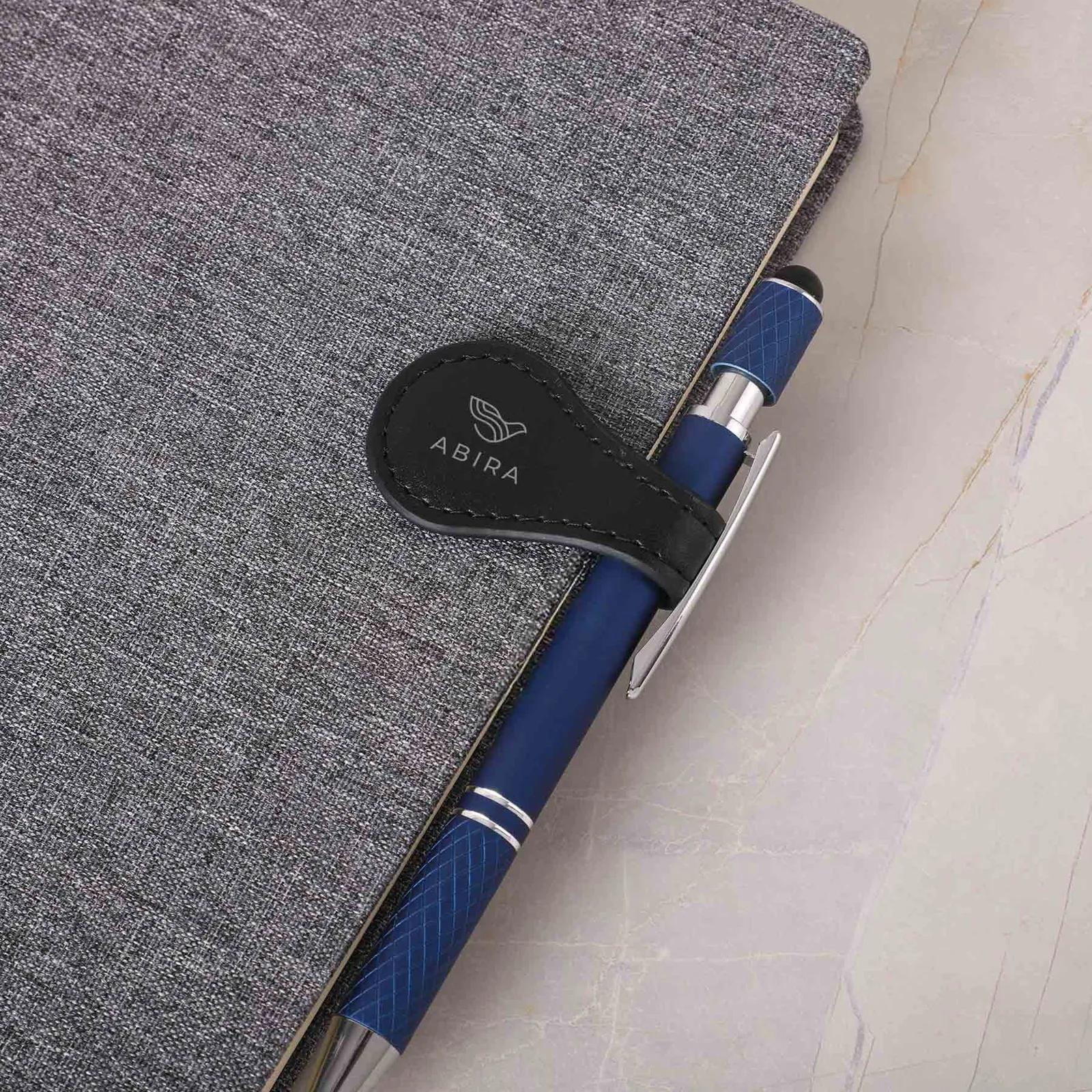 Pen Holder Magnetic Notebook Deluxe PU Leather - product view 2