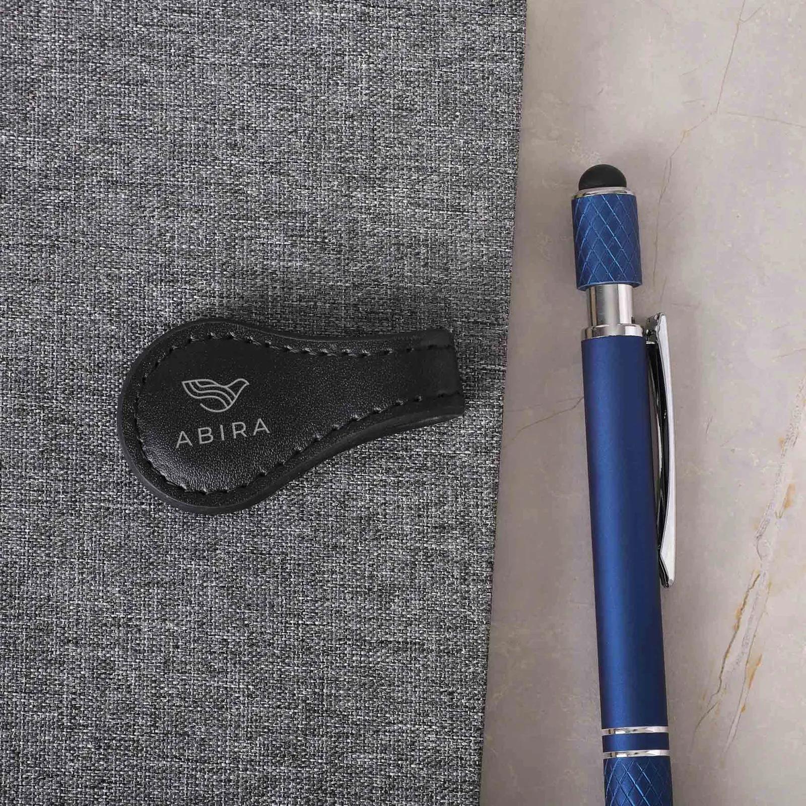 Pen Holder Magnetic Notebook Deluxe PU Leather - product view 3