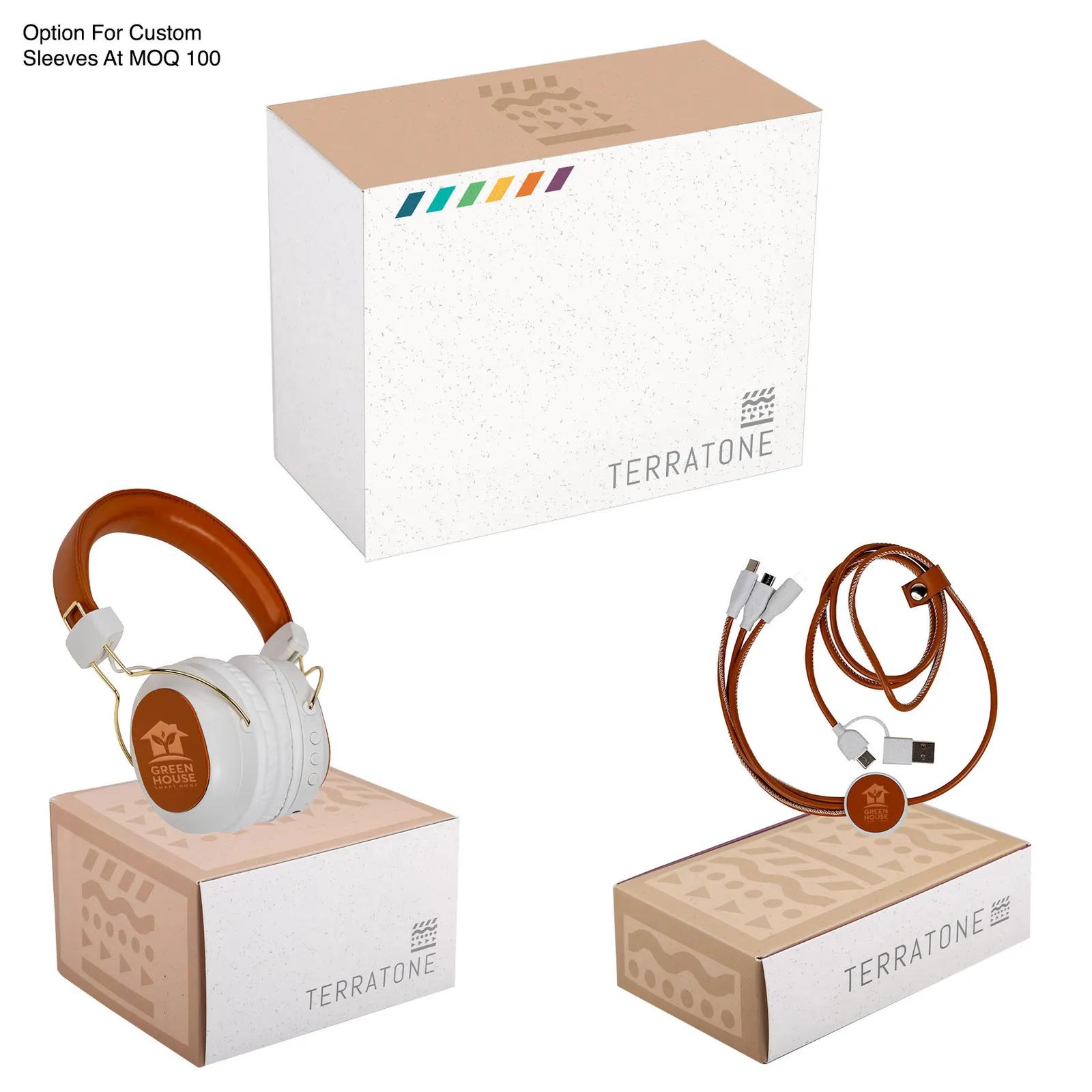 Over-Ear Headphones & Charging Cable Kit - 16 Hour Battery - product view 2