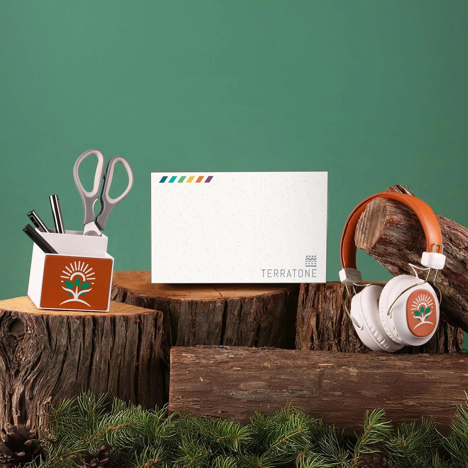 Desk Organizer & Over-Ear Headphones Workspace Kit