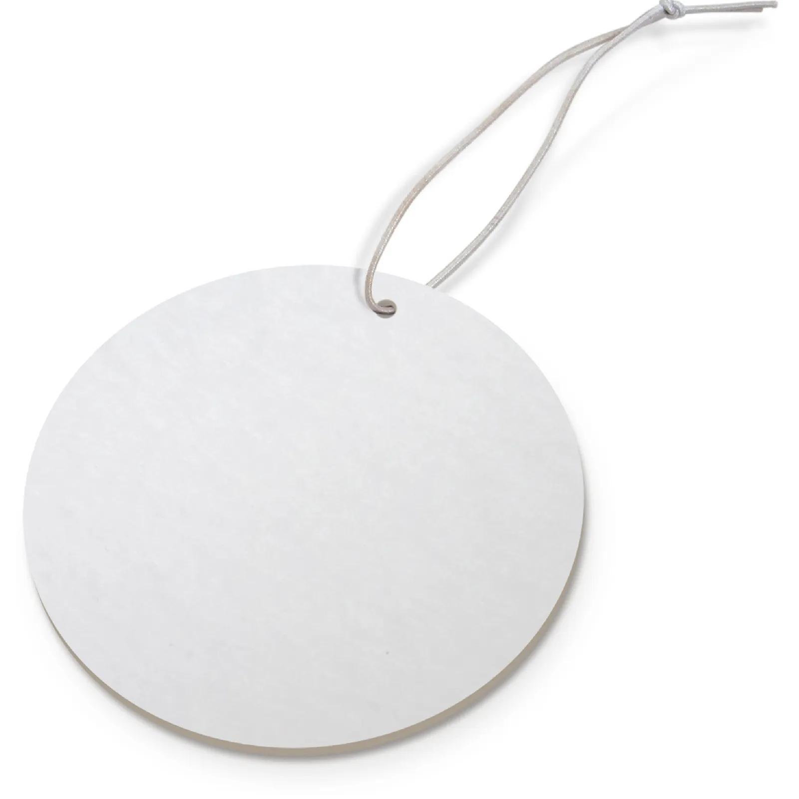 Paper Air Freshener Circle Shape Double-Sided - 3 in - blank view 3