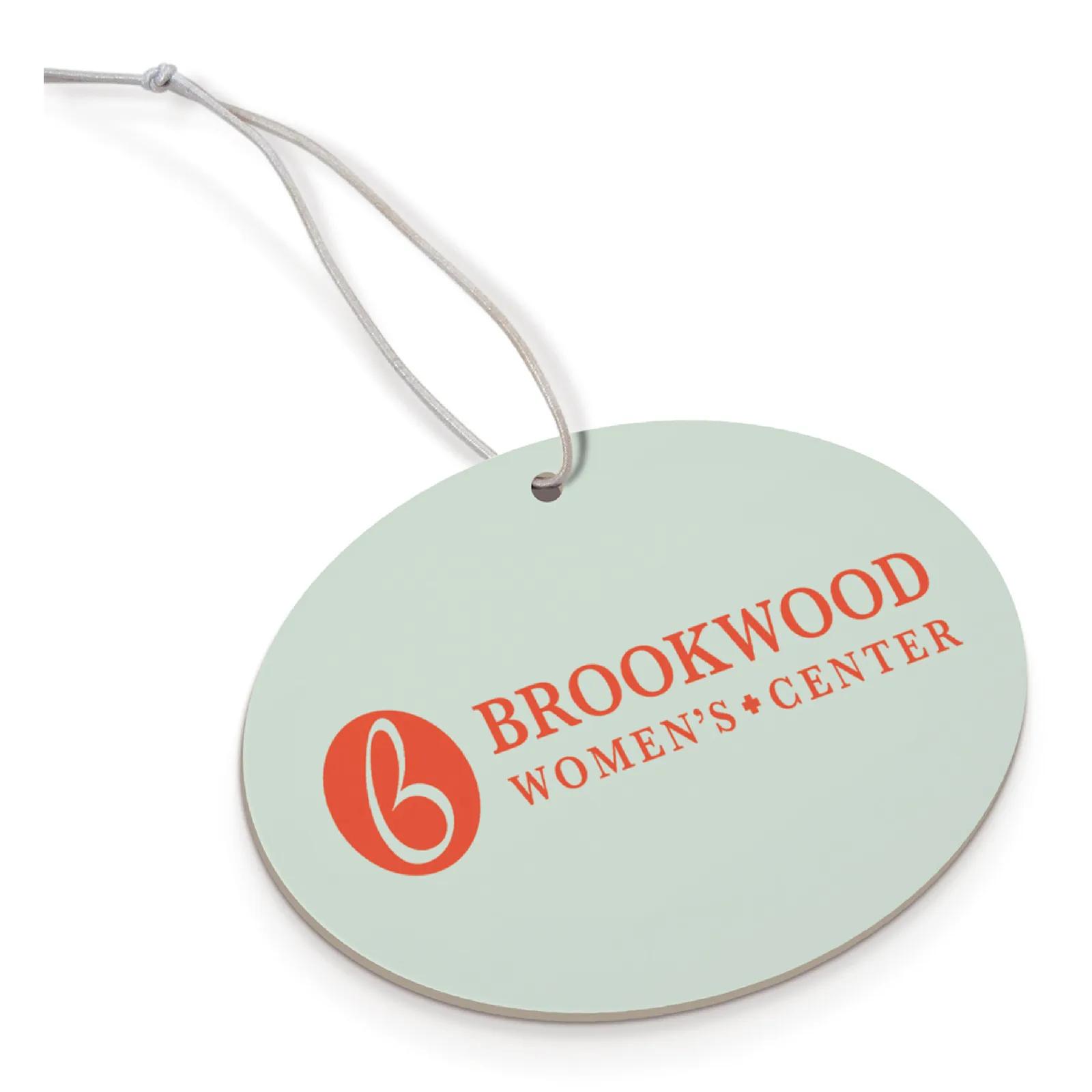 Paper Air Freshener Oval Shape Double-Sided Print