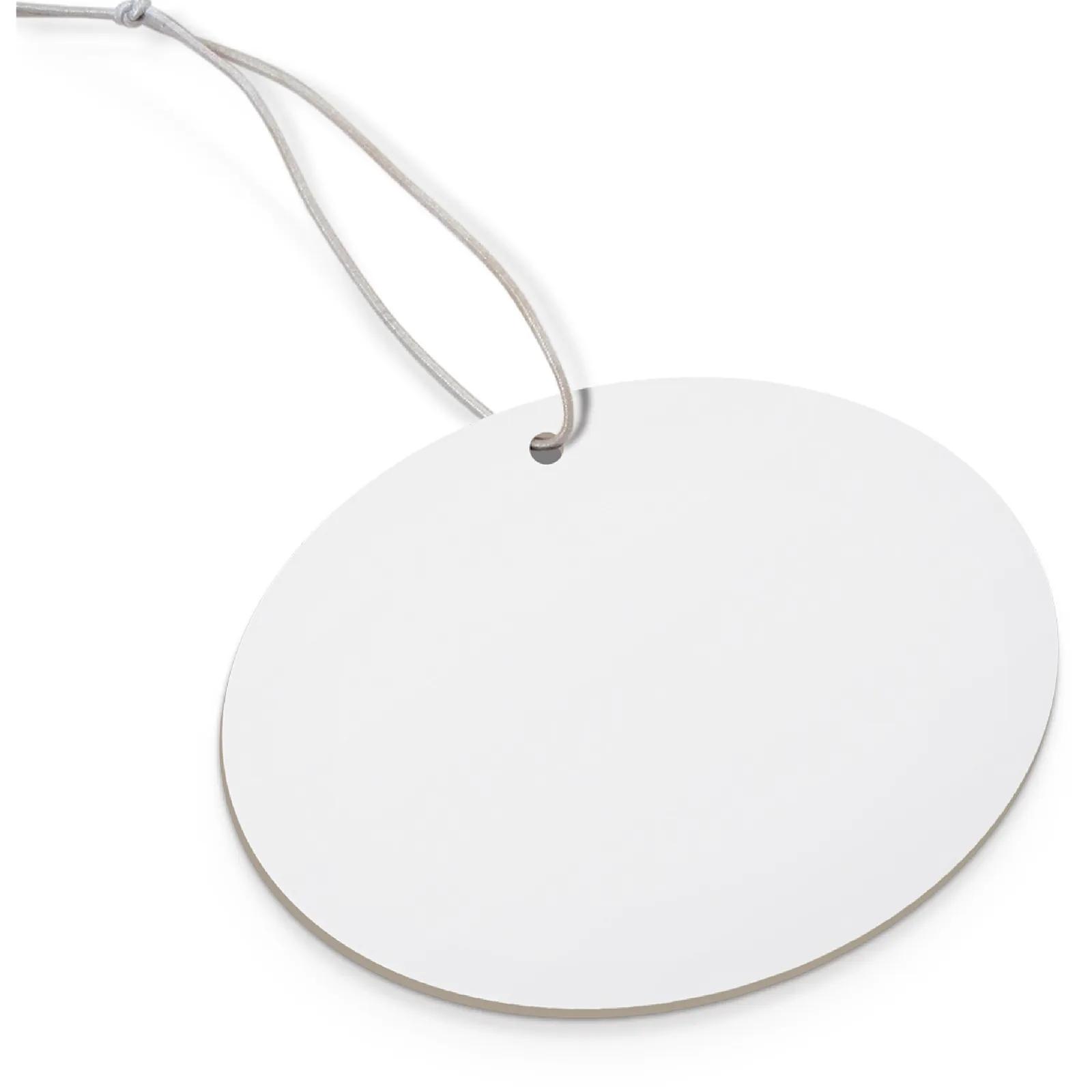 Paper Air Freshener Oval Shape Double-Sided Print - blank view 2