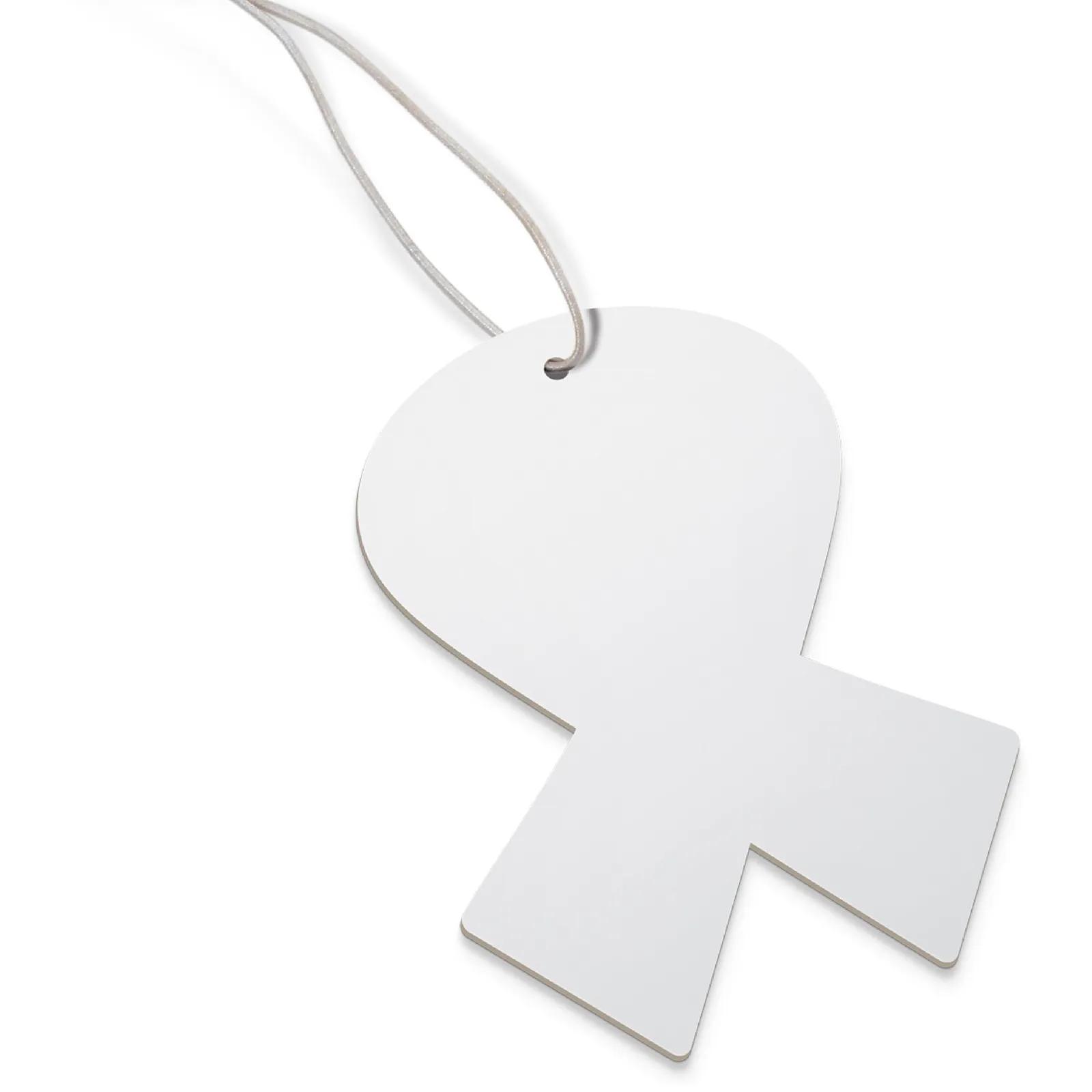 Paper Air Freshener Ribbon Shape Double-Sided Print - blank view 2