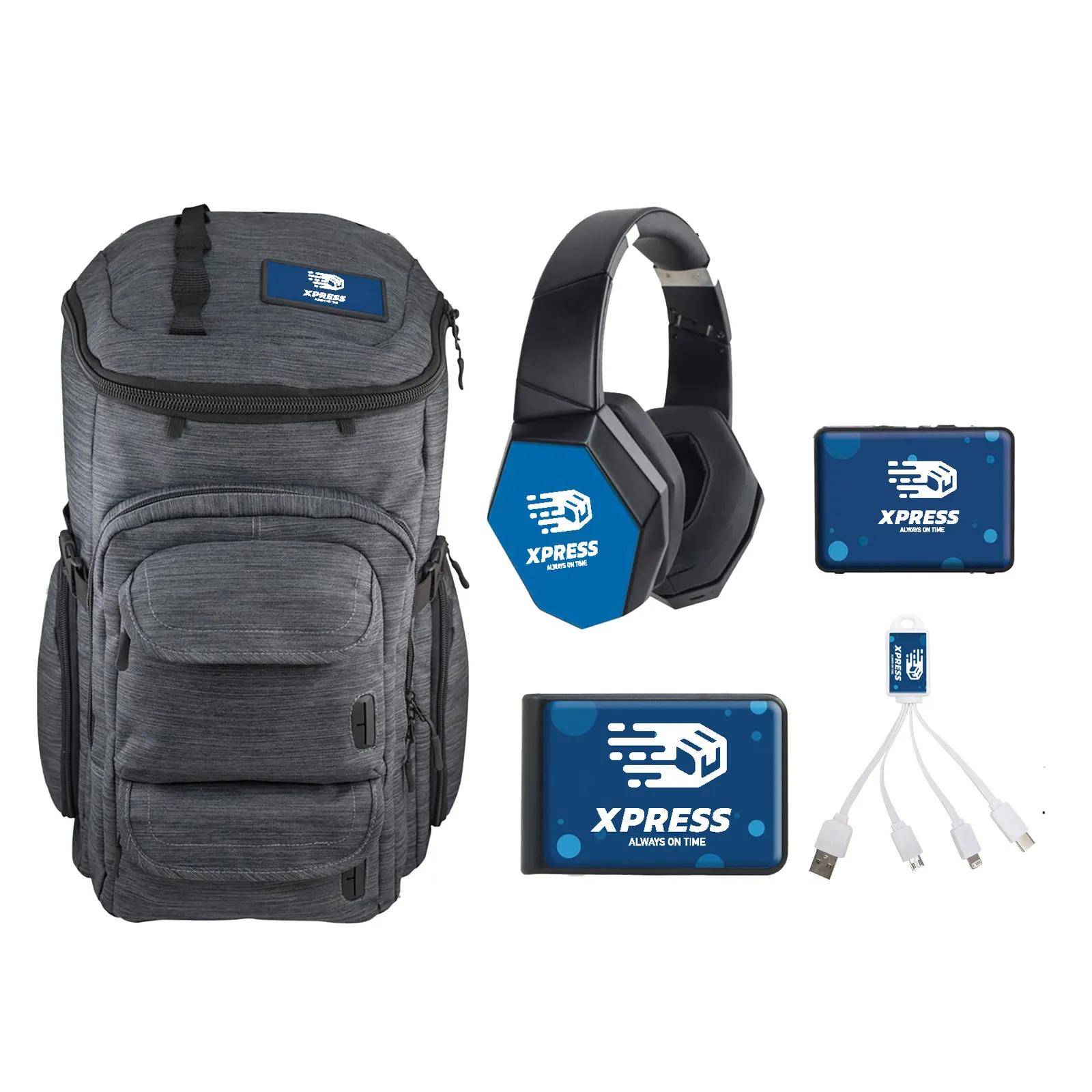 Smart Backpack Executive Kit with Headphones & Speaker - product view 2