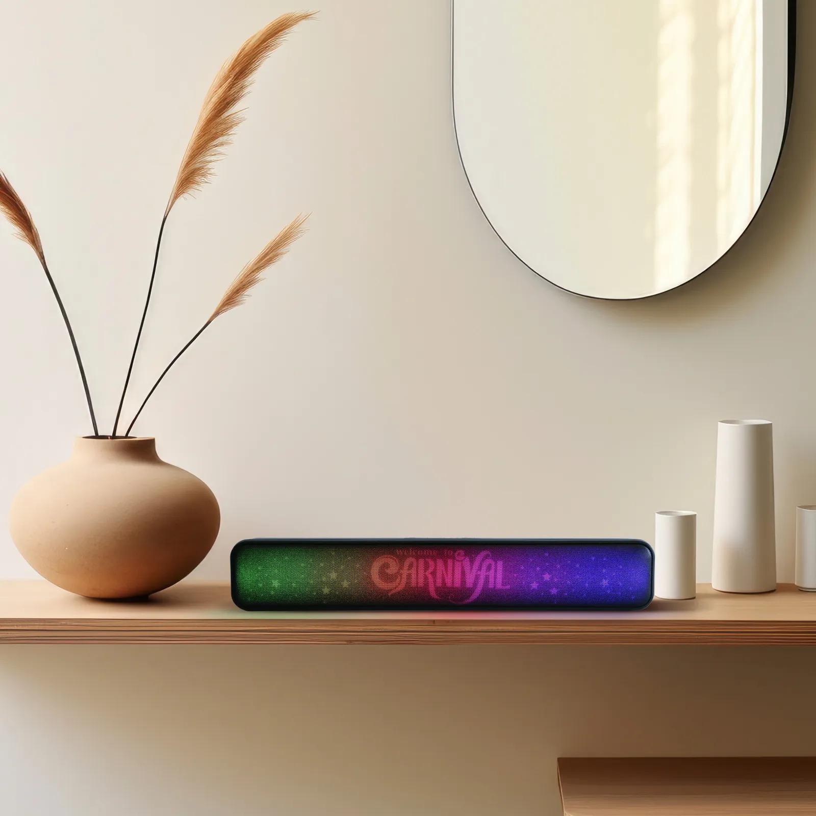 Wireless Soundbar with RGB LED Lights - 14 3/4 in - product view 3