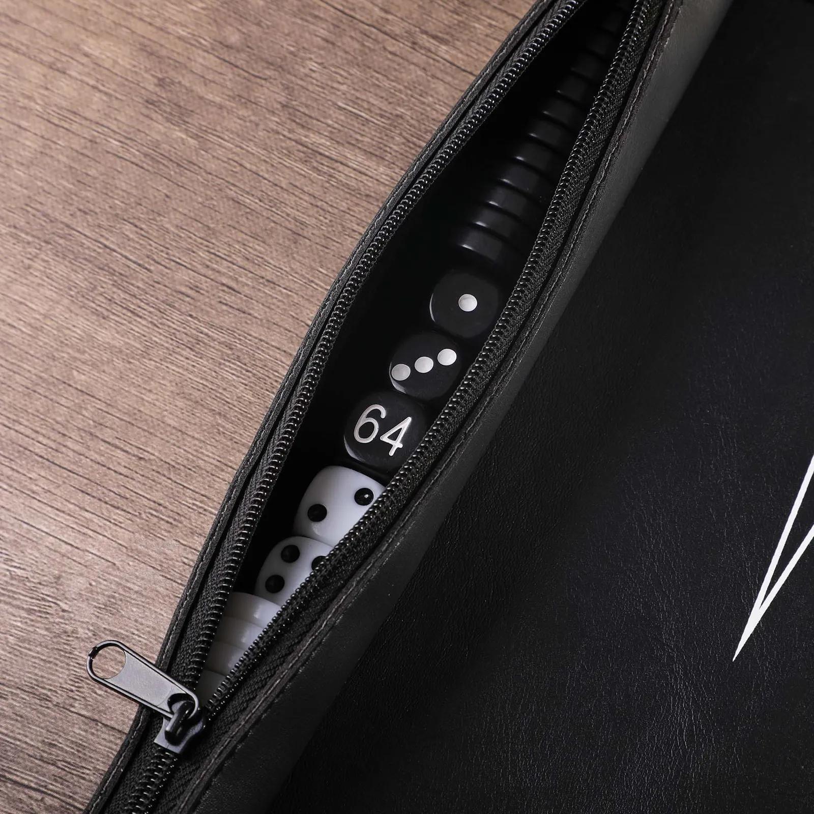 Games Kit Roll-Up Chess Checkers Backgammon - 12 in - product view 4