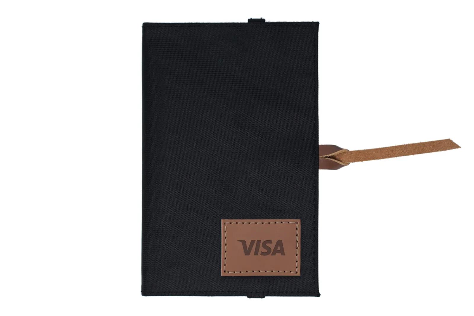 Passport Holder Cotton Velcro Strap Closure - product view 2