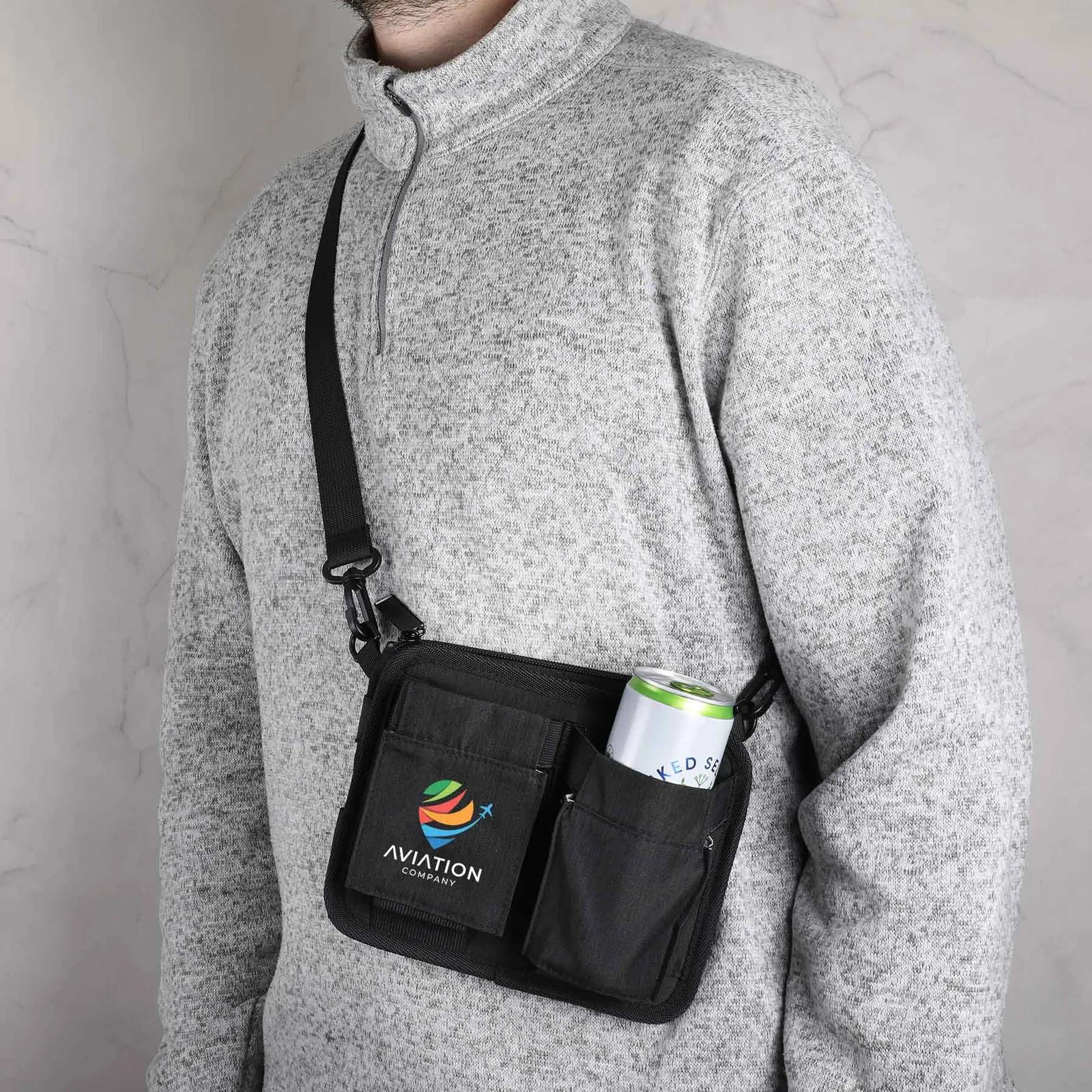 Travel Caddy Luggage Handle Cup Holder Zipper Pocket - product view 6