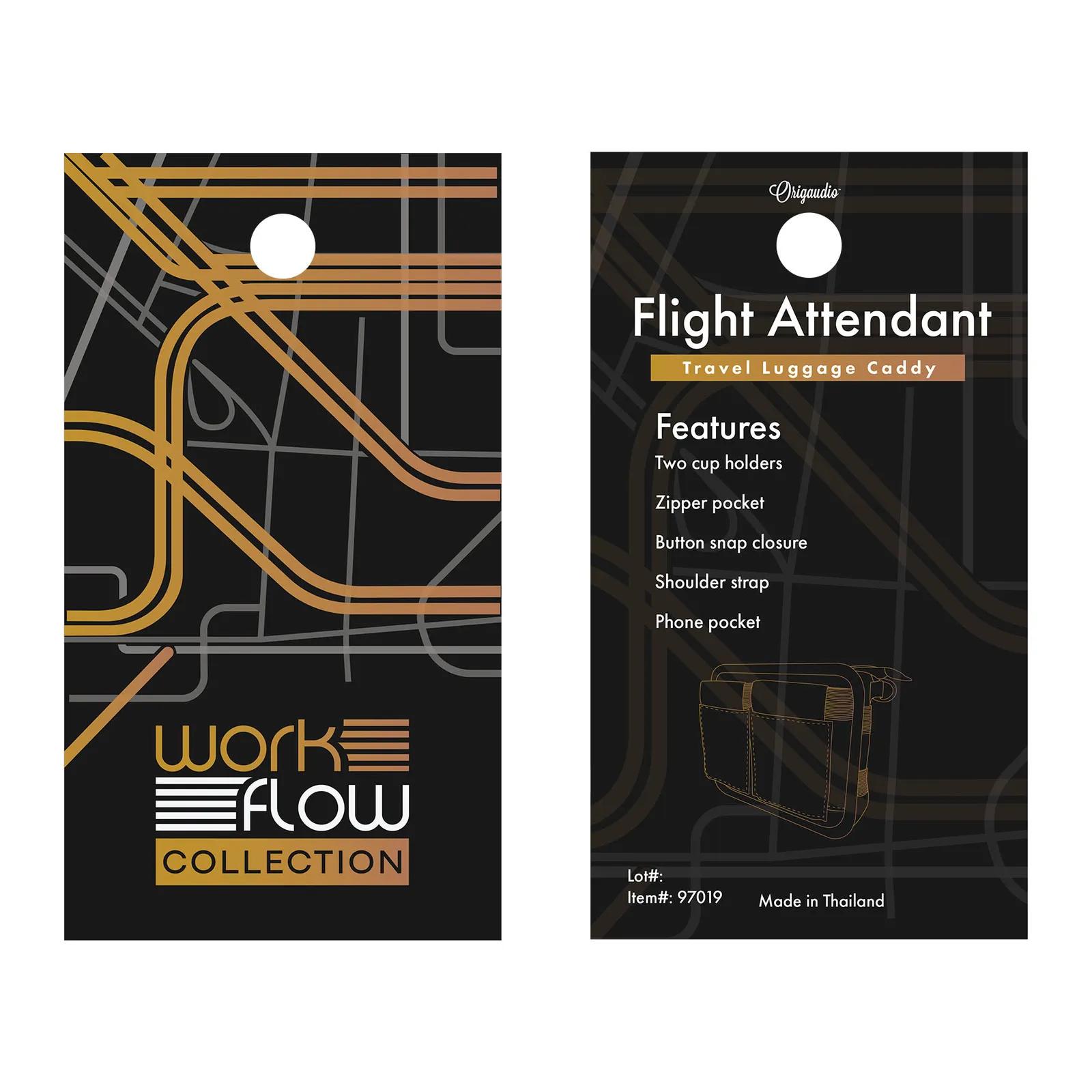 Travel Caddy Luggage Handle Cup Holder Zipper Pocket - product view 8