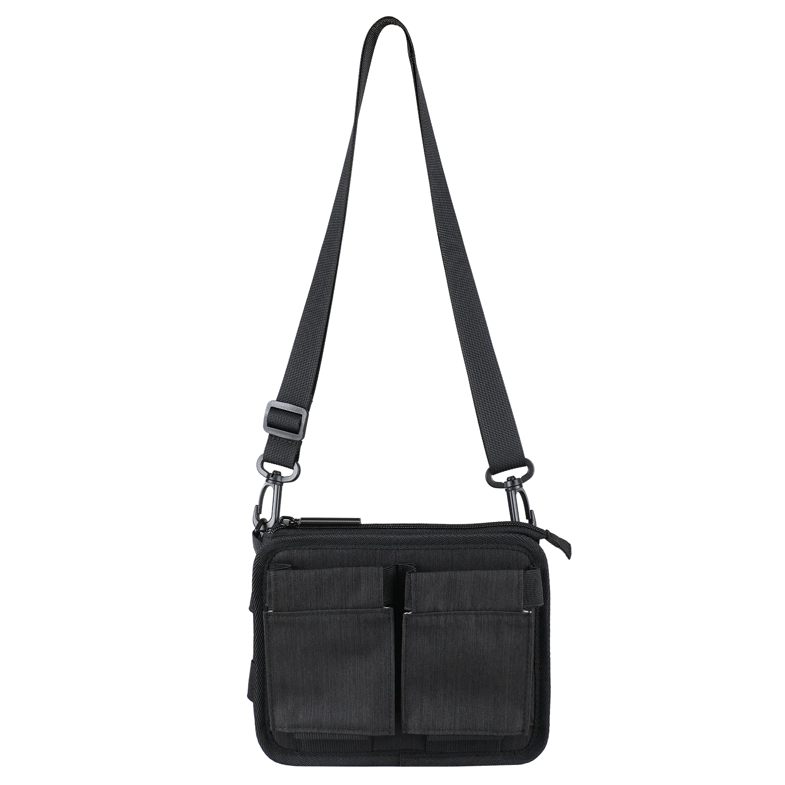 Travel Caddy Luggage Handle Cup Holder Zipper Pocket - blank view 12