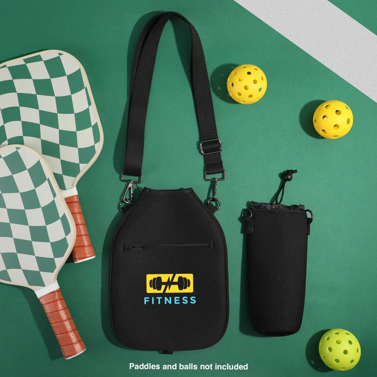 Pickleball Paddle Pouch Neoprene Two Paddle Capacity - product view 2