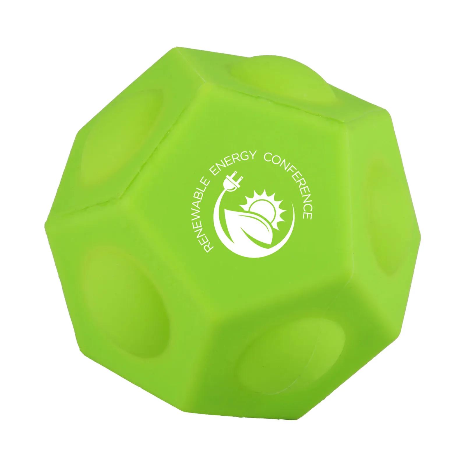Silicone Pop-It Geo Ball Stress Fidget - 2.4 x 2.2 in - product view 6