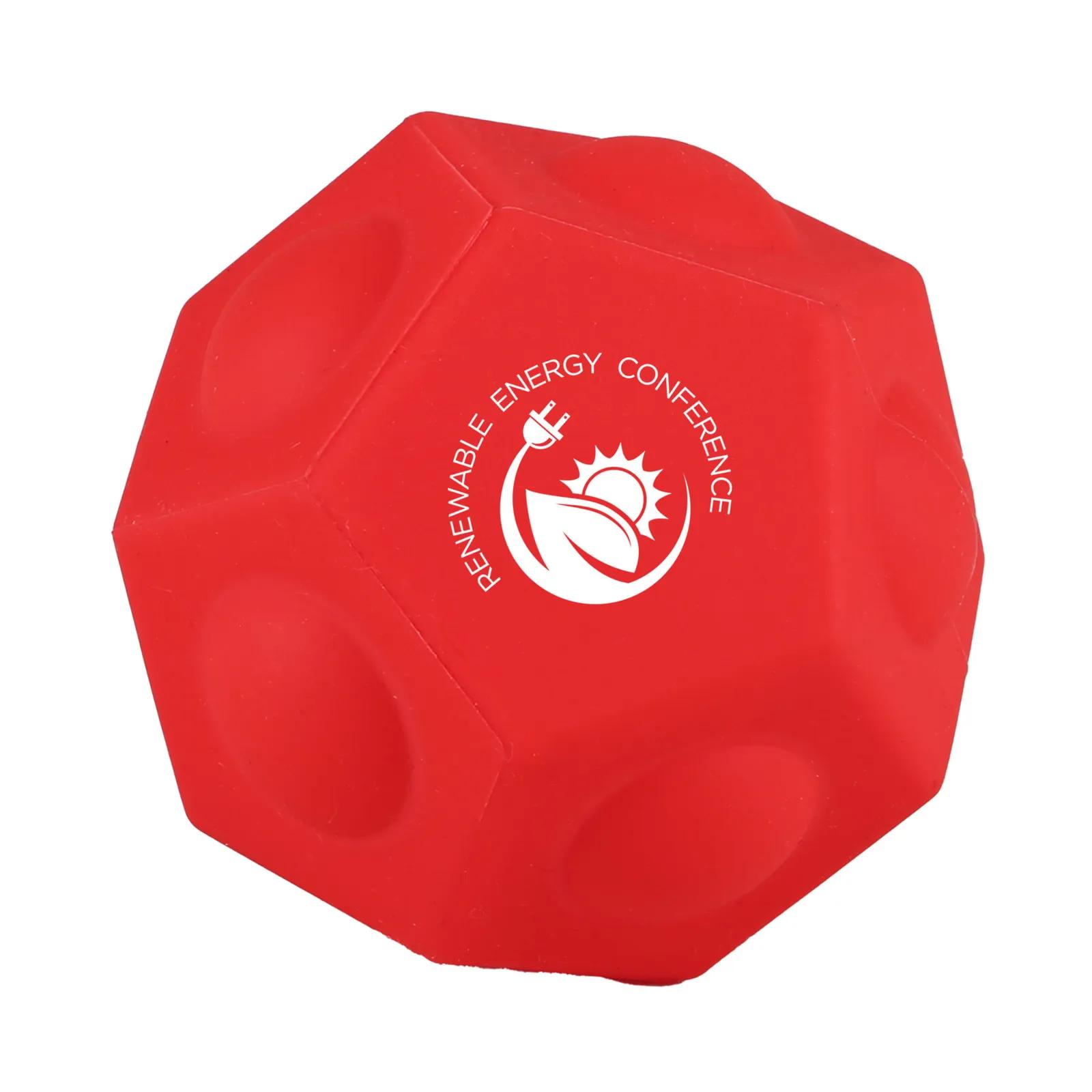 Silicone Pop-It Geo Ball Stress Fidget - 2.4 x 2.2 in - product view 9