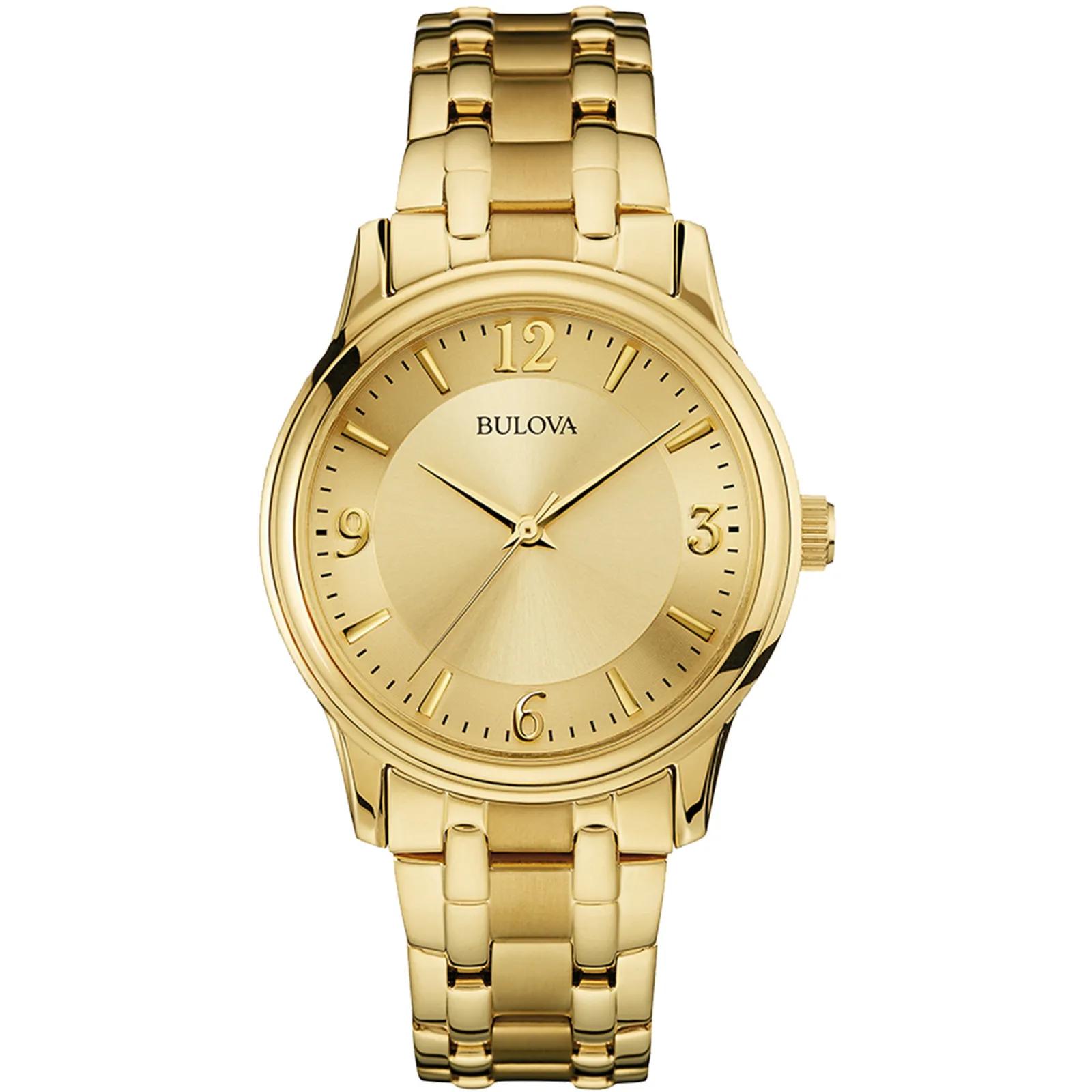 Bulova Men's Watch Stainless Steel Champagne Dial