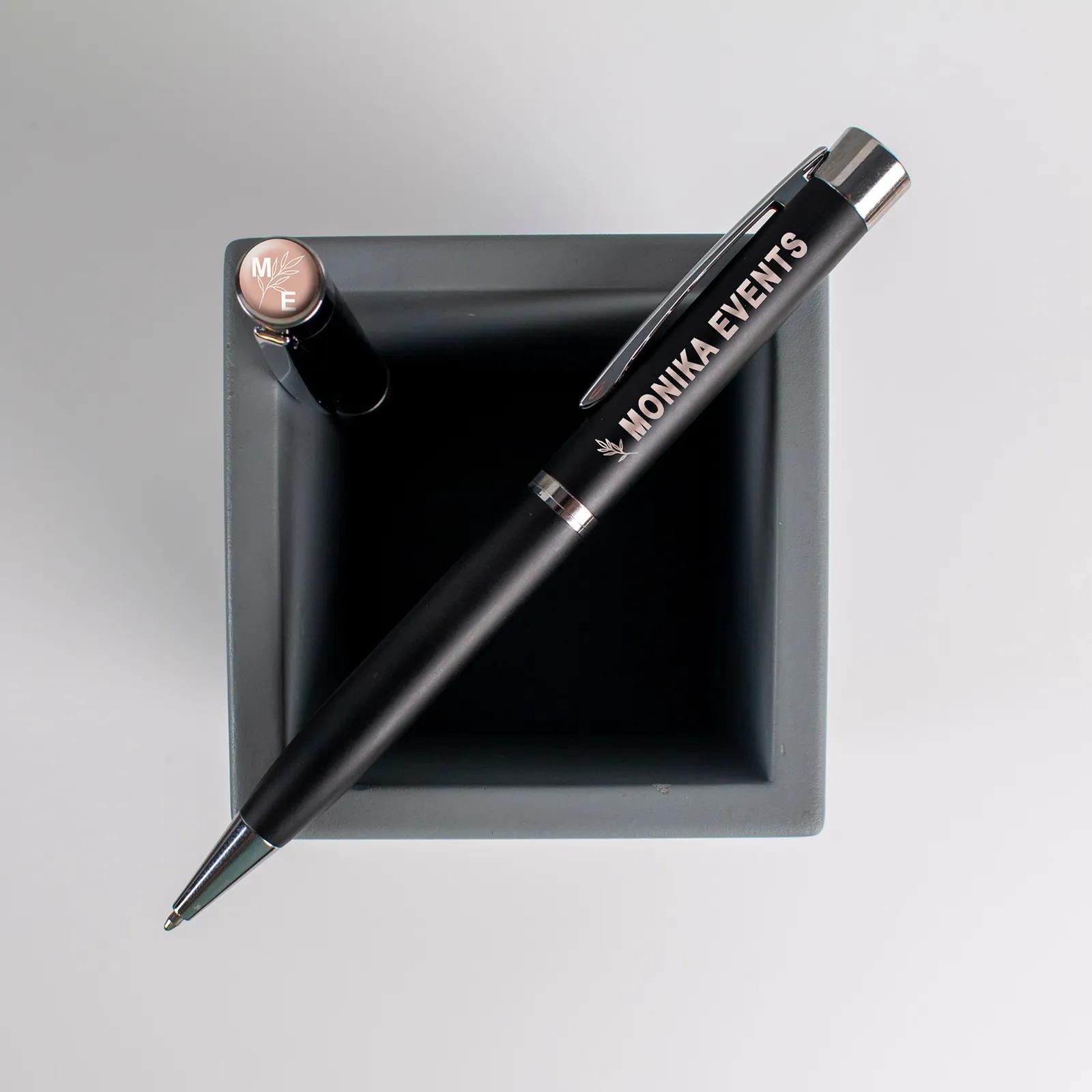 Executive Pen with Photodome Twist Action (Black)