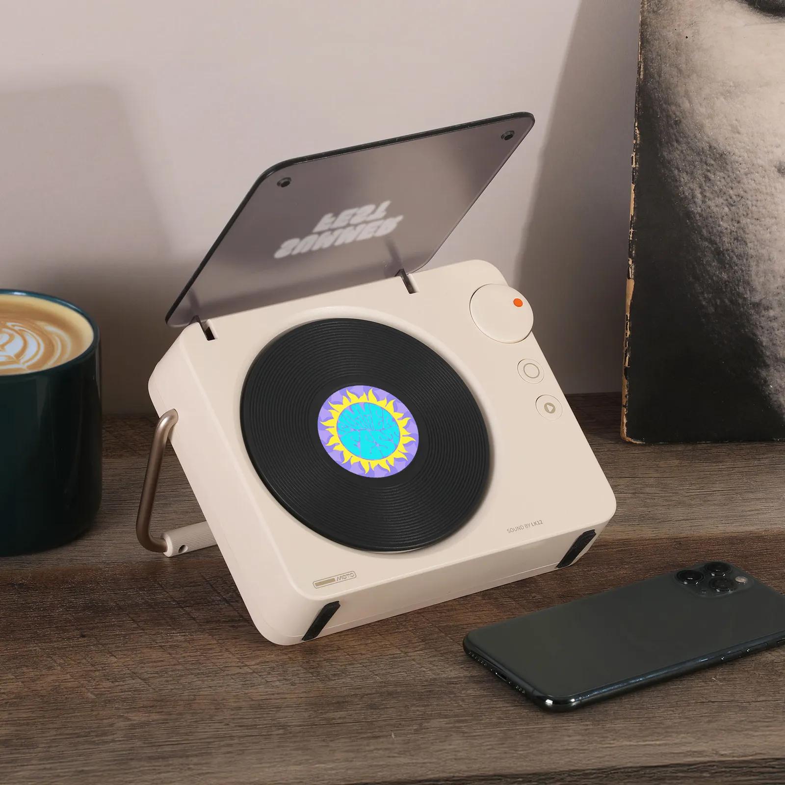 Wireless Speaker Turntable Design with Spinning Record - product view 2