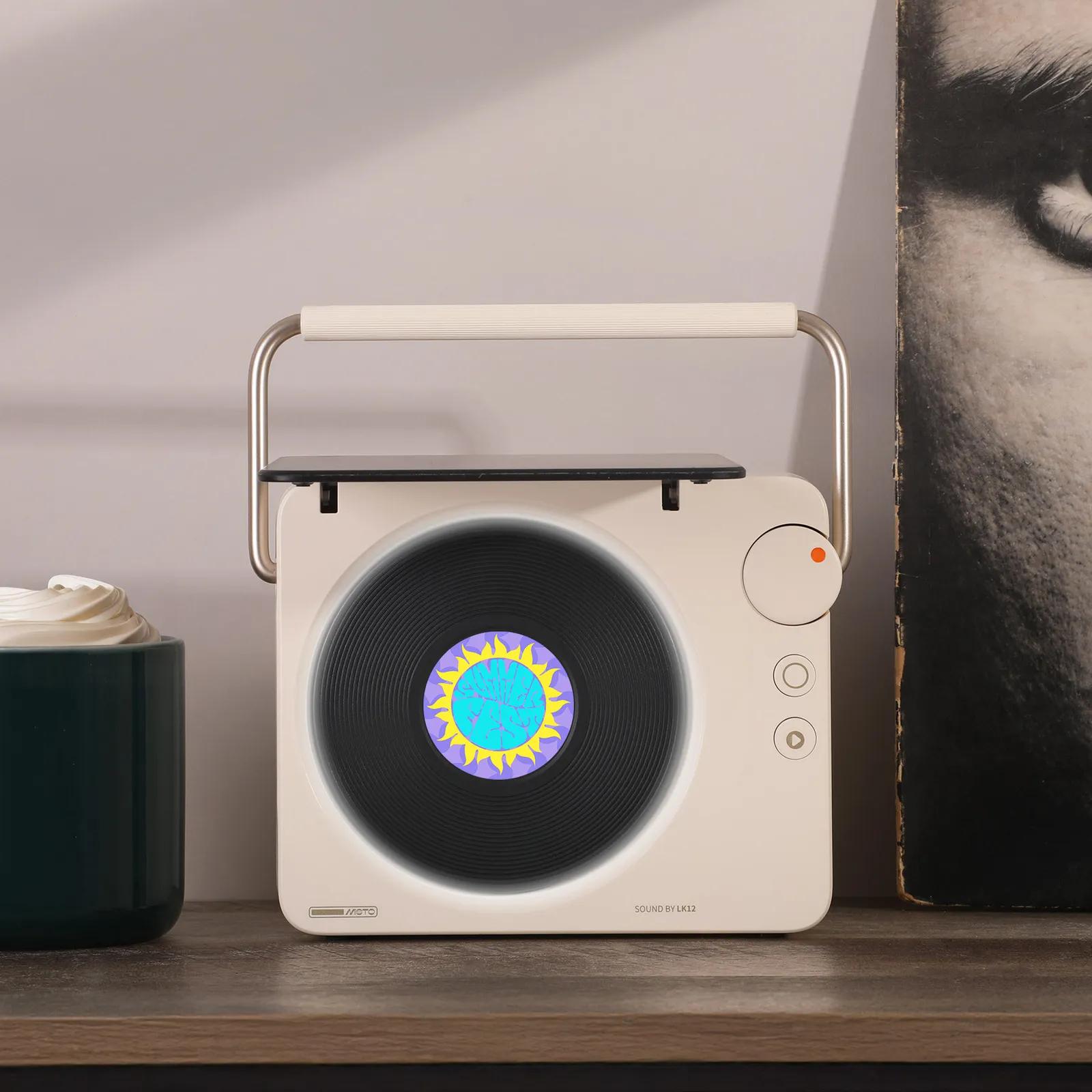 Wireless Speaker Turntable Design with Spinning Record - product view 3