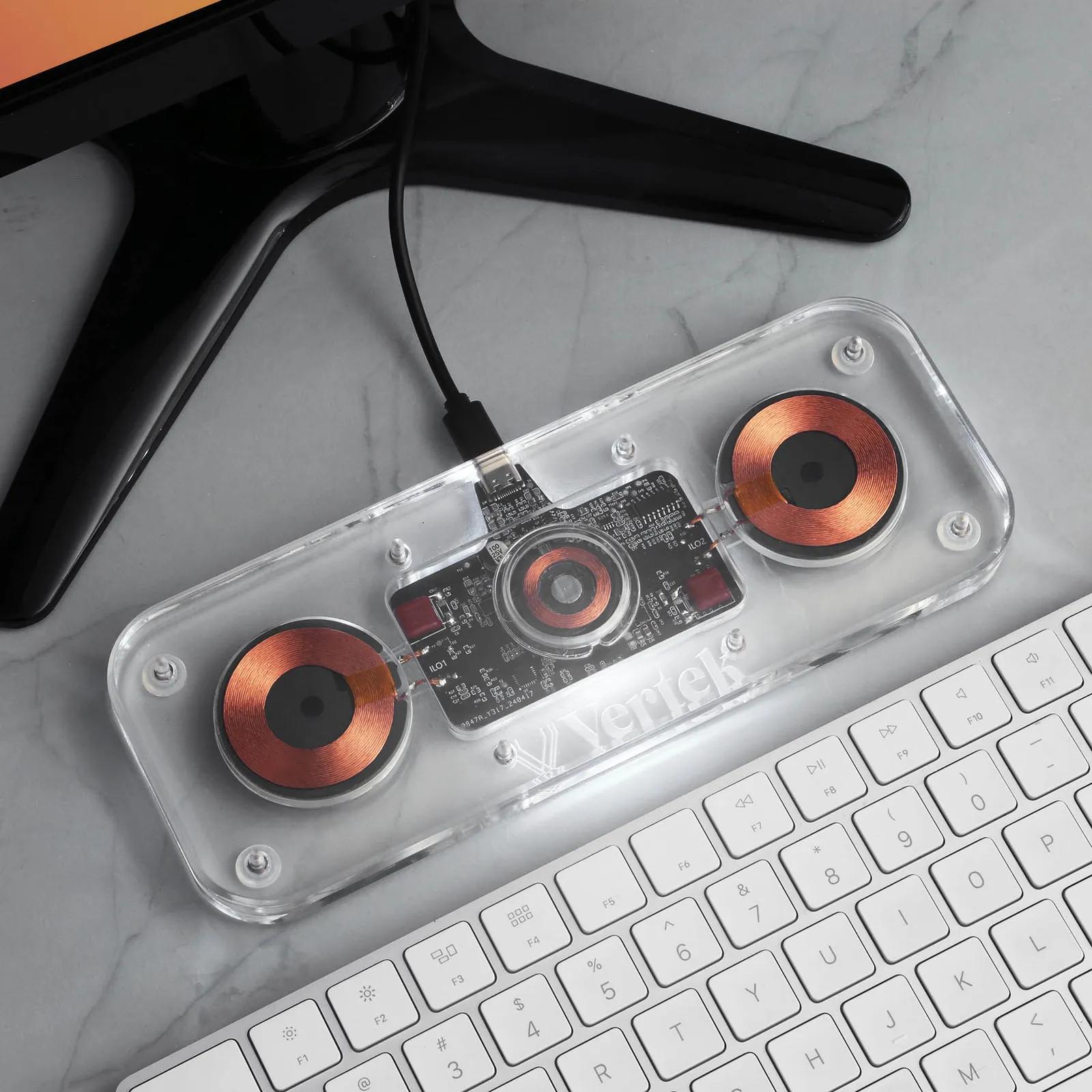 Wireless Charger Multi-Device Acrylic LED - 15W - product view 3