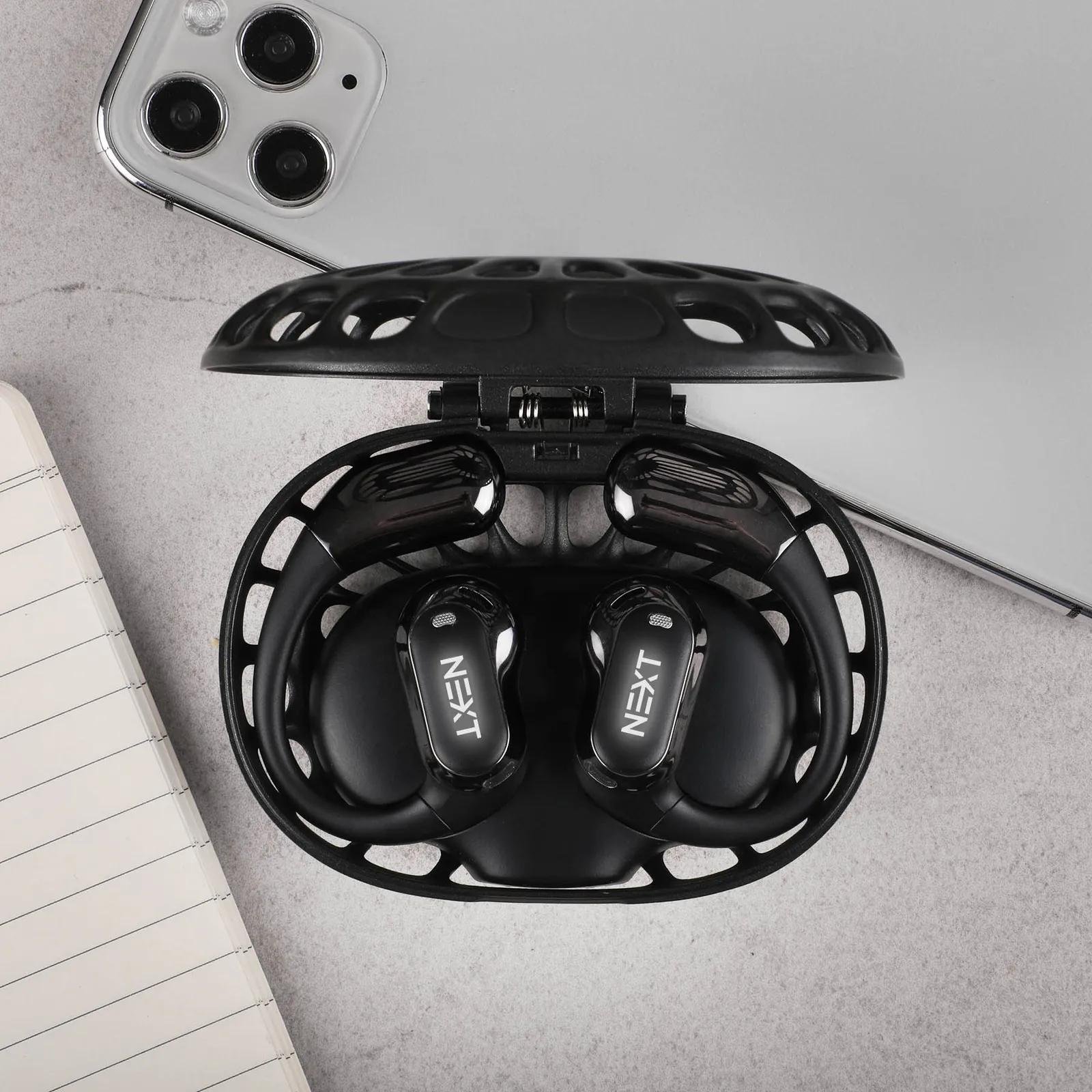 Wireless Earbuds Over Ear Illuminated Metal Case - product view 4