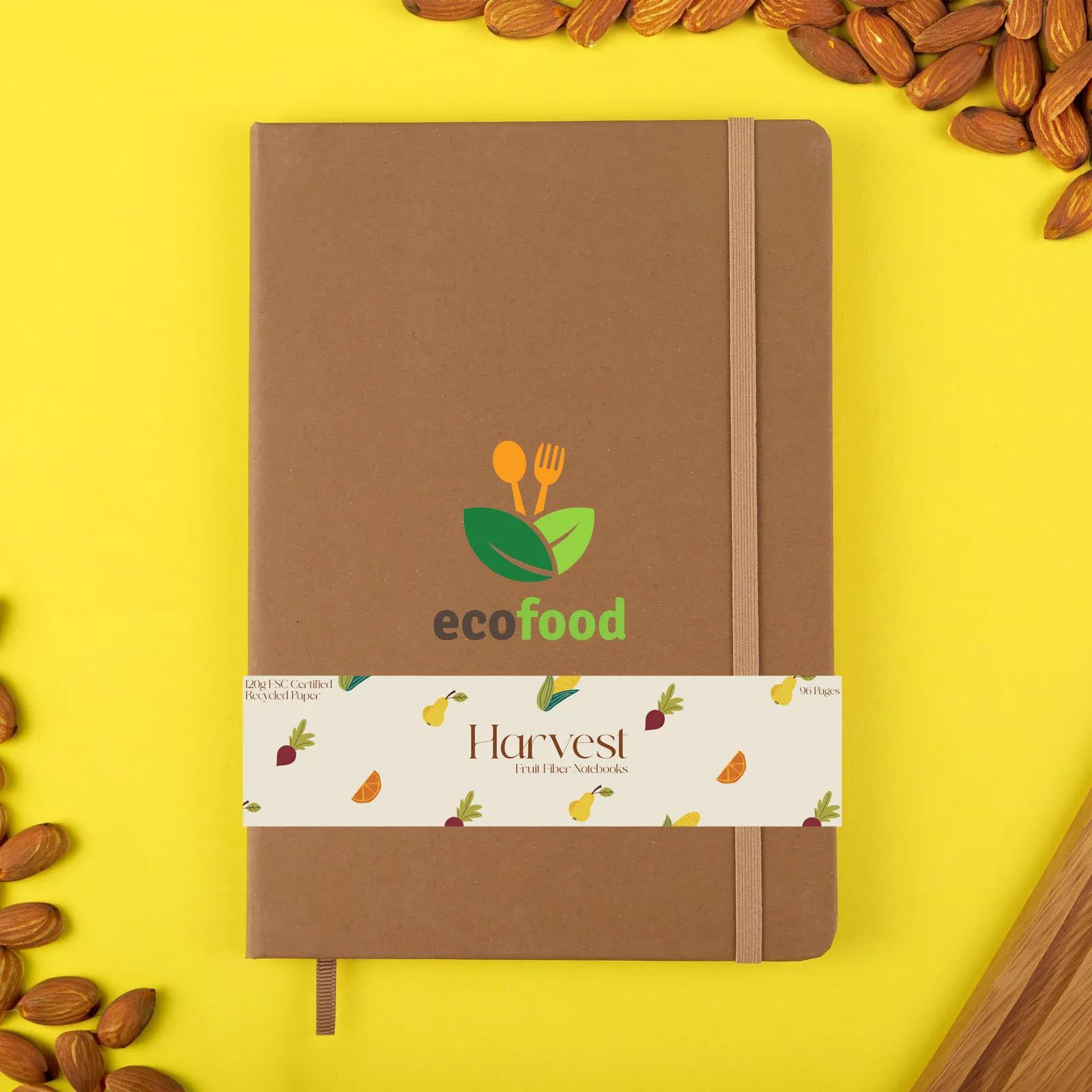 Notebook Recycled Fruit Fiber Cover - 6 x 8.5 in - product view 3