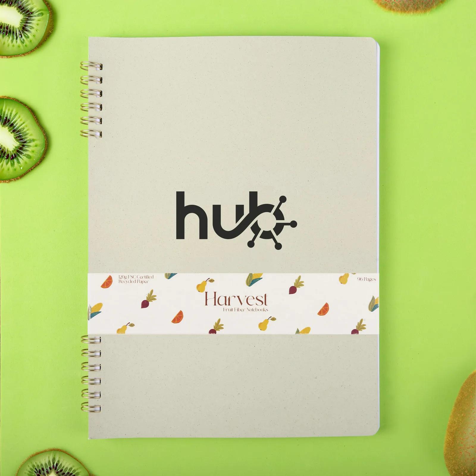 Ring Bound Notebook Recycled Fruit Fiber Cover - 7 x 9.75 in